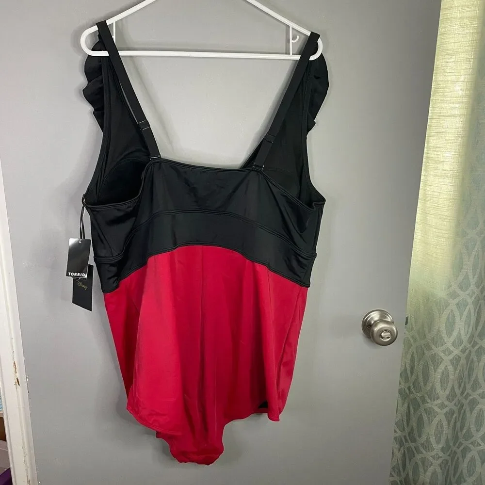 Torrid Disney Womens 4 Mickey Mouse One Piece Bathing Suit NWT - Picture 2 of 8